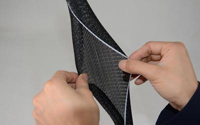 Gaine tressée fendue enroulable en PET