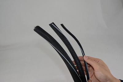 Gaine tressée fendue enroulable en PET